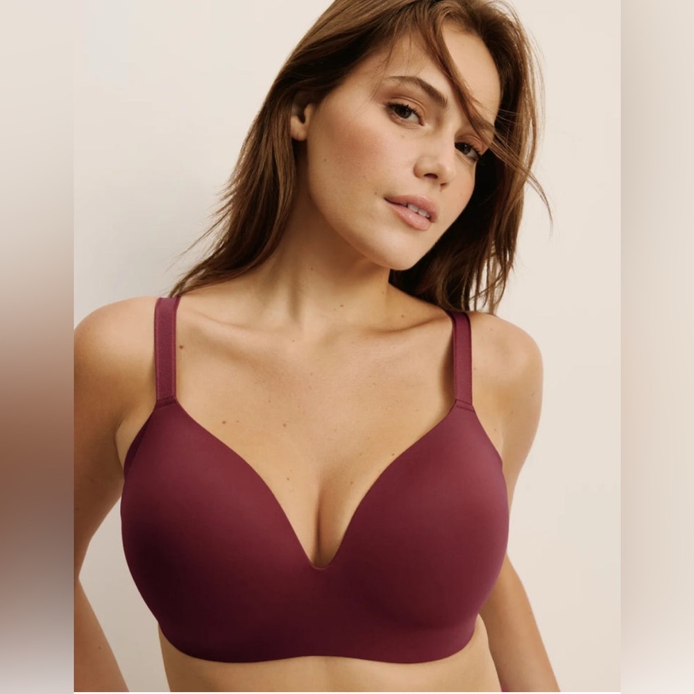 Knix NWT WingWoman Contour Bra Winterberry‎ Size 34E 34F